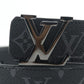 LOUIS VUITTON GLOSSY BLACK LOGO BELT BUCKLE PRESBYOPIC BELT