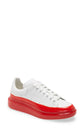 Baskets oversize Alexander McQueen – Peinture trempée en blanc et rouge Lust