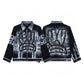 Veste en jean à motif graffiti foncé automne et hiver Givenchy