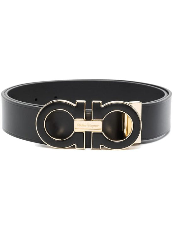 SALVATORE FERRAGAMO ADJUSTABLE GANCINI BUCKLE BELT