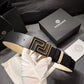 VERSACE GRECA REVERSIBLE LEATHER BELT