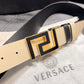 VERSACE GRECA REVERSIBLE LEATHER BELT