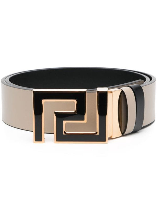 VERSACE GRECA REVERSIBLE LEATHER BELT