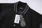 Chrome Hearts Embroidered Logo Leather Black Patchwork Jacket