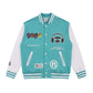 BAPE X 9090 GRAPHIC VARSITY JACKET