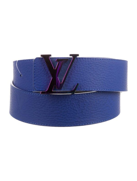 LOUIS VUITTON PRE-OWNED LEATHER BELT IN BLUE