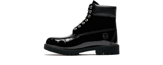 Bottes Timberland Veneda Carter en cuir verni 6" Noir verni