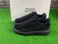 Alexander McQueen Black Crystal Embellished Leather Oversized Sneakers