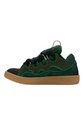 Zapatillas deportivas de piel verde con bordillo de Lanvin