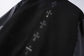 Chrome Hearts Embroidered Logo Leather Black Patchwork Jacket