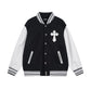 Chrome Hearts Quilted Logo Leather Patchwork Jacket