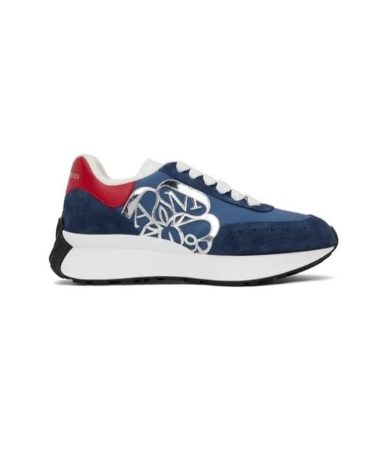 Alexander McQueen Wmns Sprint Runner – Bleu Argent