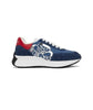 Zapatillas de running para mujer Alexander McQueen, color azul y plateado